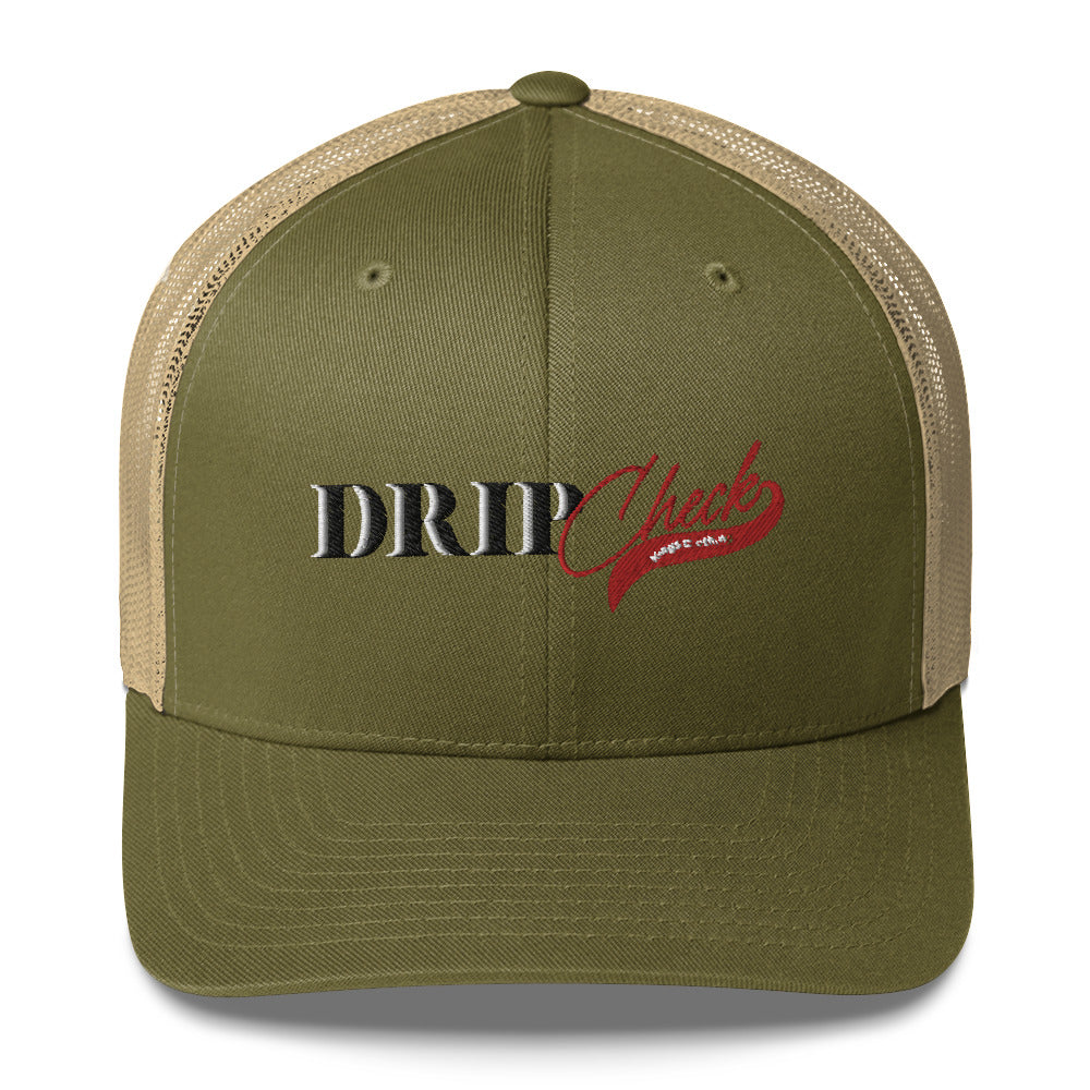 Big Drip Check Trucker Cap
