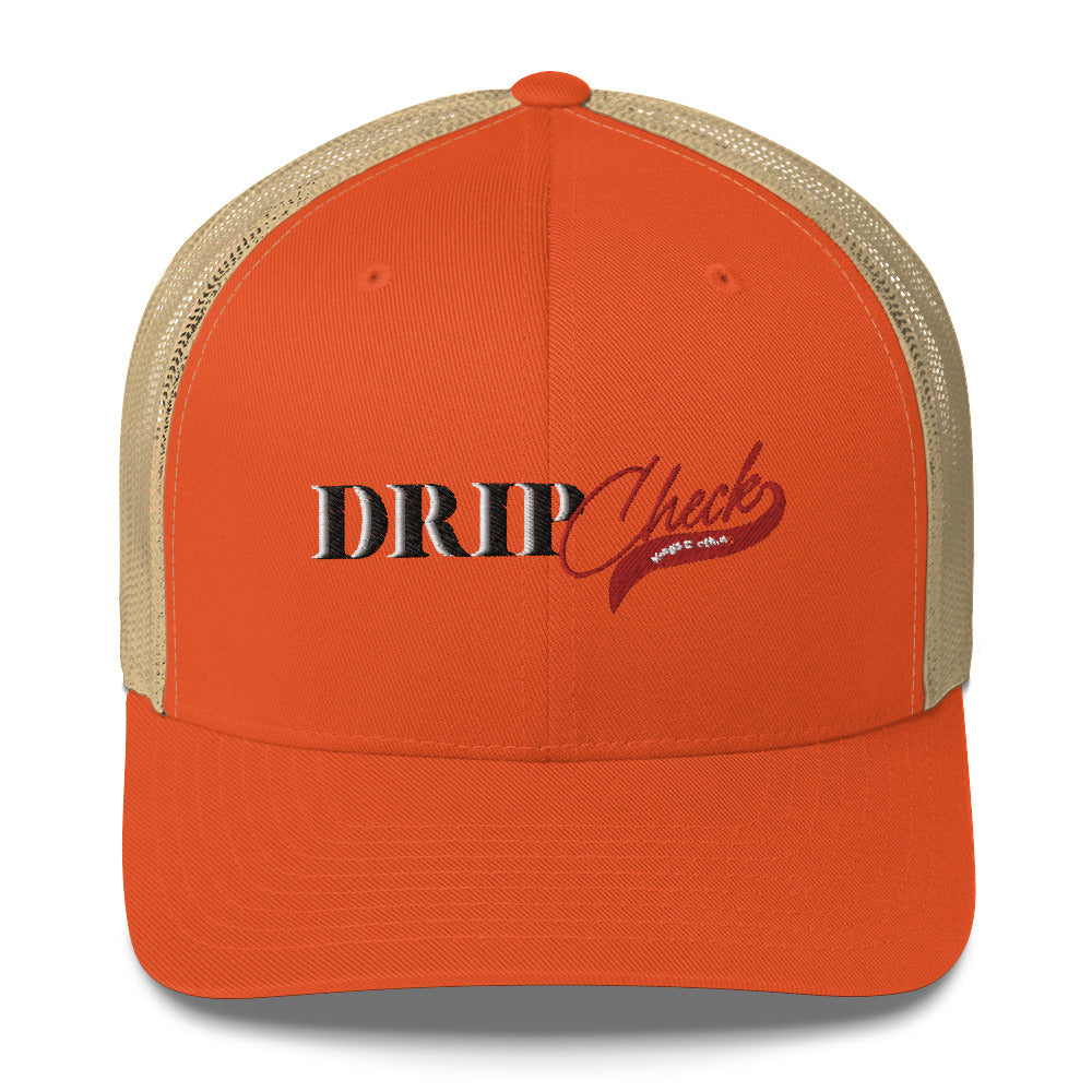 Big Drip Check Trucker Cap