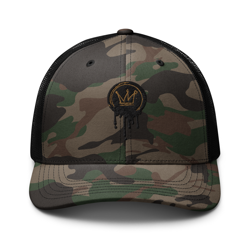 
                      
                        Drip Check Camo Trucker Hat
                      
                    