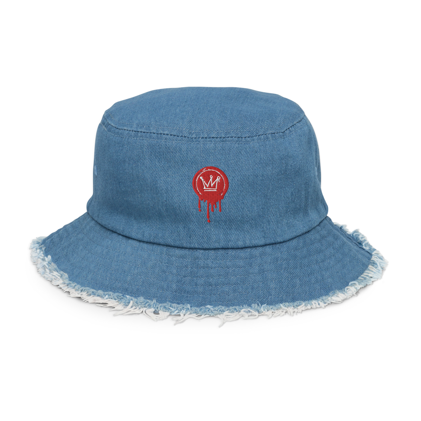 Drip Check Bucket Hats Classic / Light Denim