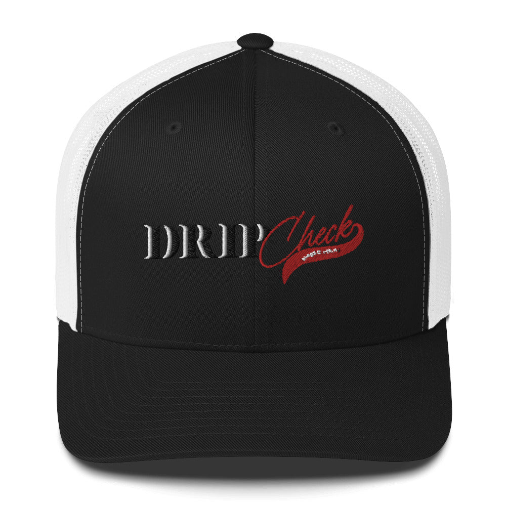 Big Drip Check Trucker Cap