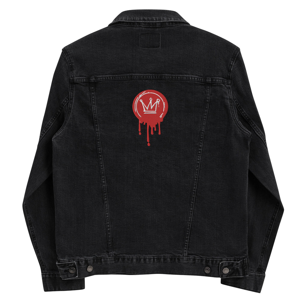 
                      
                        Drip Check Denim Jacket
                      
                    