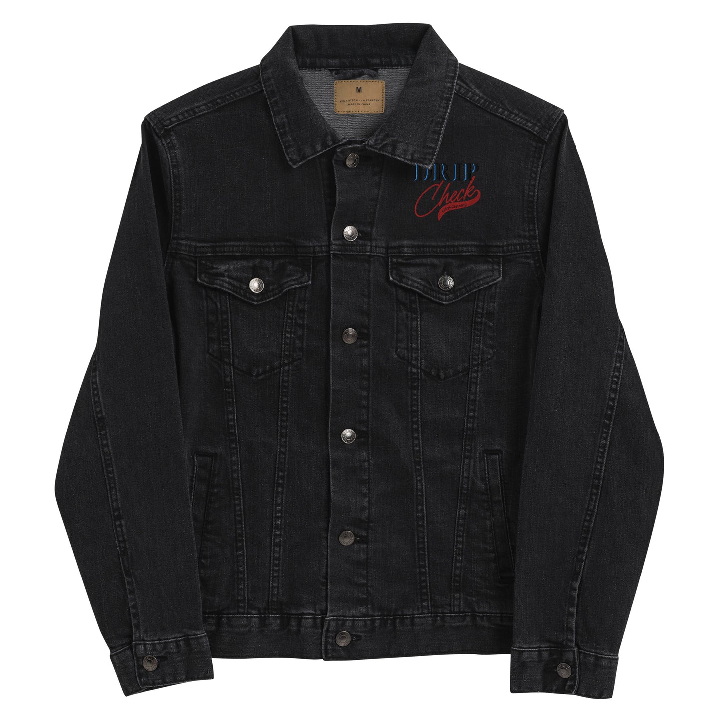 Drip Check Denim Jacket