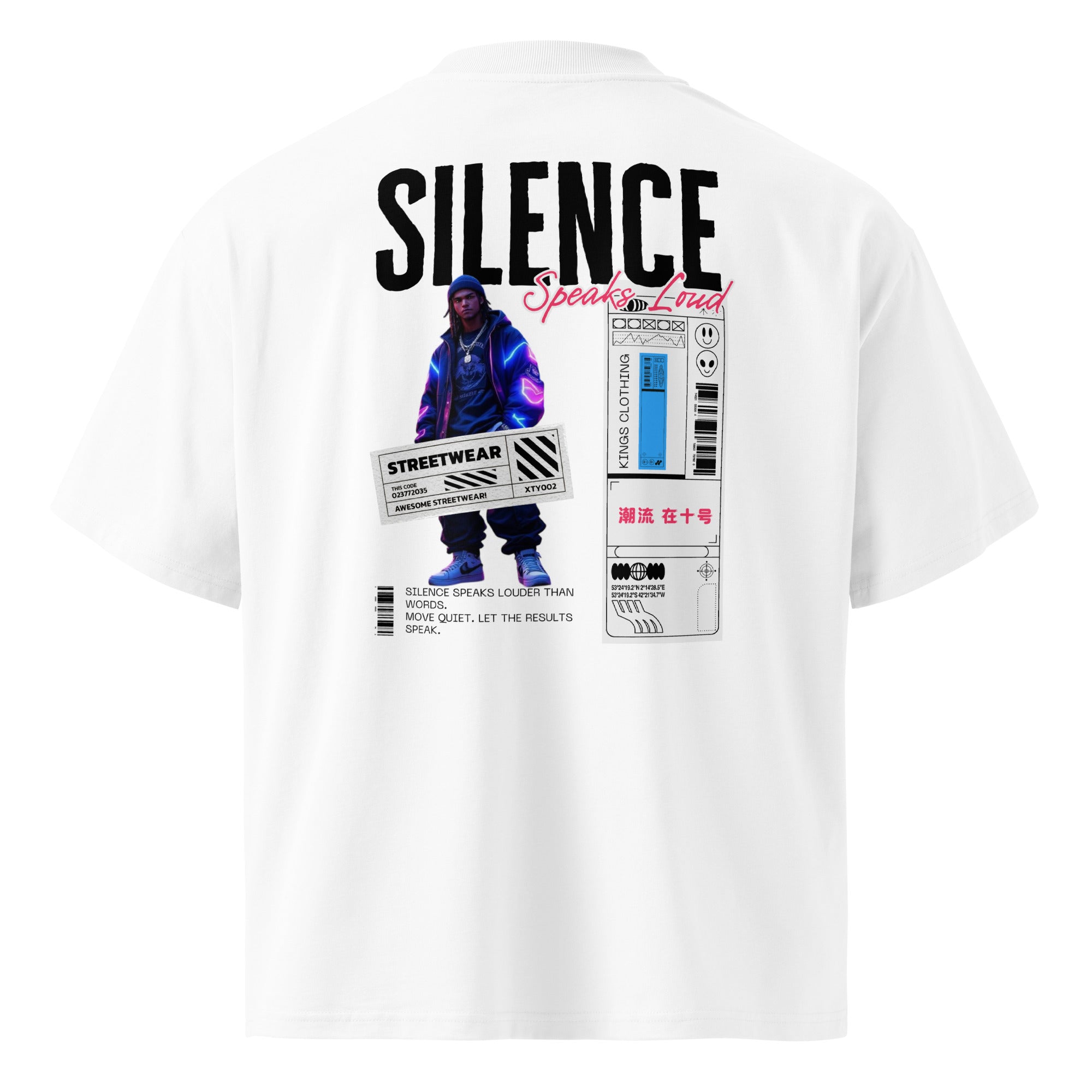 Oversized Silence Speaks Loud Tee – TruVision LLC