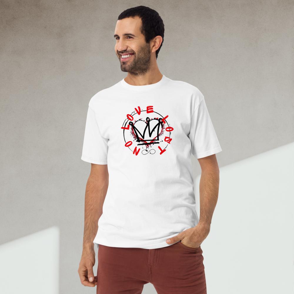 
                      
                        No Love Lost Men’s premium heavyweight tee
                      
                    
